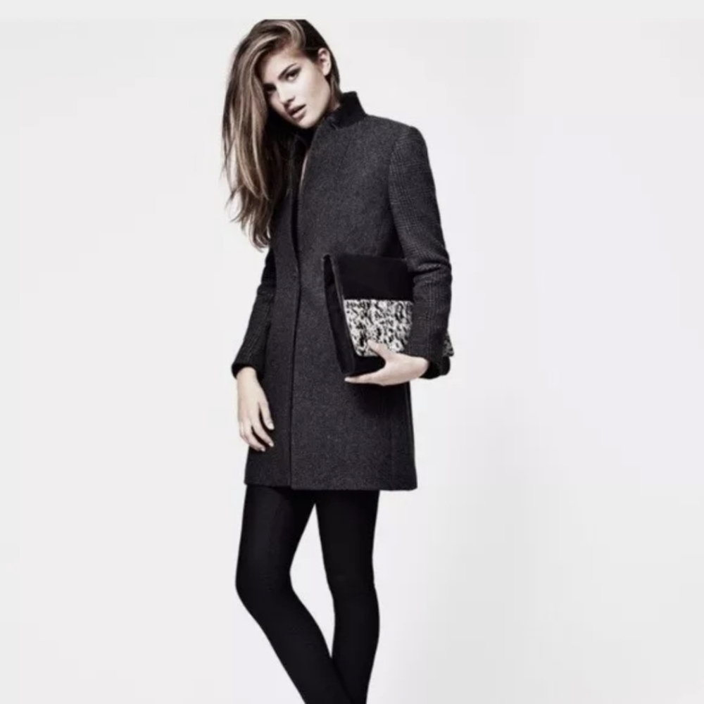 All Saints Ombre Tula Coat Sz.0 NWT Black
